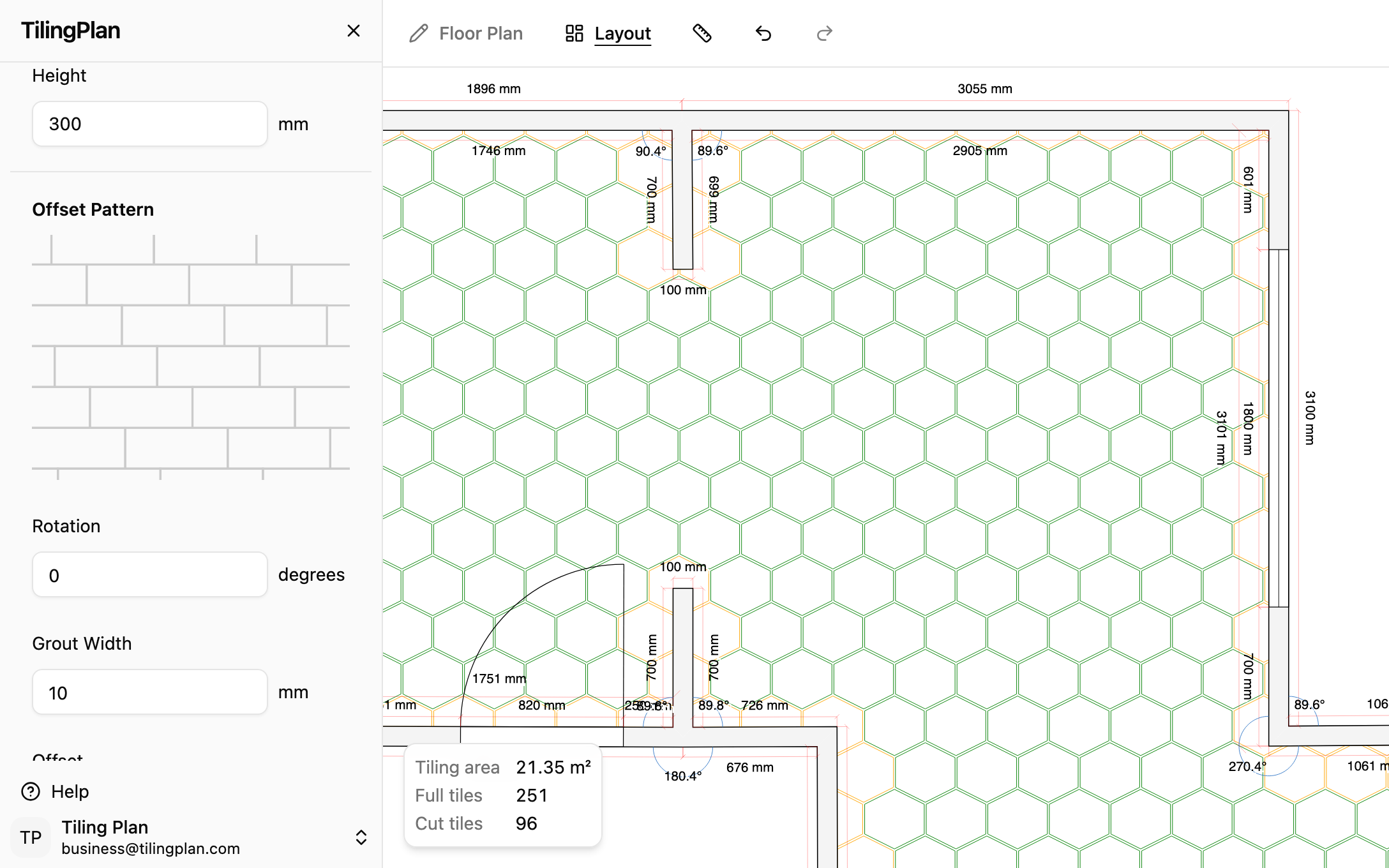 Hex offset